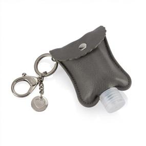 img 1 attached to Itzy Ritzy Hand Sanitizer Holder - Fits 2-Oz Bottles, Clips To Diaper Bag/Purse/Travel Bag (Grayson)