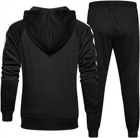 img 3 attached to Lavnis Men'S Casual Tracksuit Long Sleeve Running Jogging Athletic Sports Set