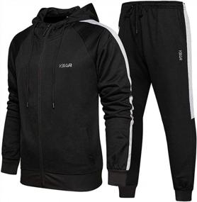 img 2 attached to Lavnis Men'S Casual Tracksuit Long Sleeve Running Jogging Athletic Sports Set