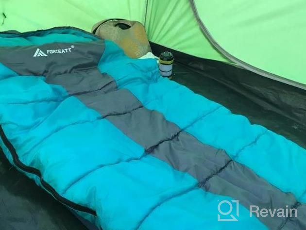 img 1 attached to 3 Season 50-77℉ Forceatt Lightweight Mummy Sleeping Bag For Adults & Teens, Perfect For Backpacking/Hiking/Outdoor Activities In Spring, Summer And Fall. review by John Lewis