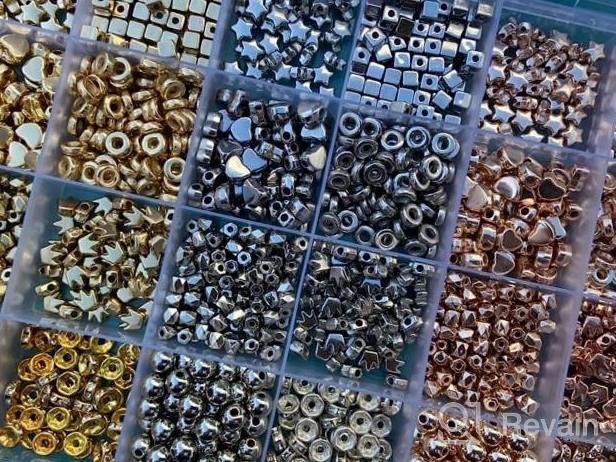img 1 attached to 1740 PCS 8 Styles Spacer Beads Kit For Jewelry Making In Gold, Silver, And Rose Gold By ARTDOT review by Kelvin Ward