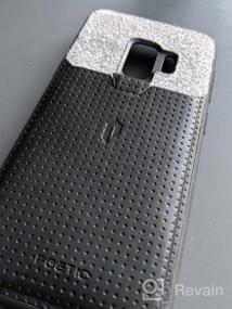 img 7 attached to Стильный и удобный футляр для кредитной карты Galaxy S9 из нубука и с дизайном на язычке