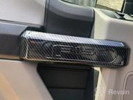img 1 attached to Ford F-150 ABS Carbon Fiber Inner Door Handle Cover Trim 2015-2020 (4Pcs) - Keptrim review by Adam Whittaker