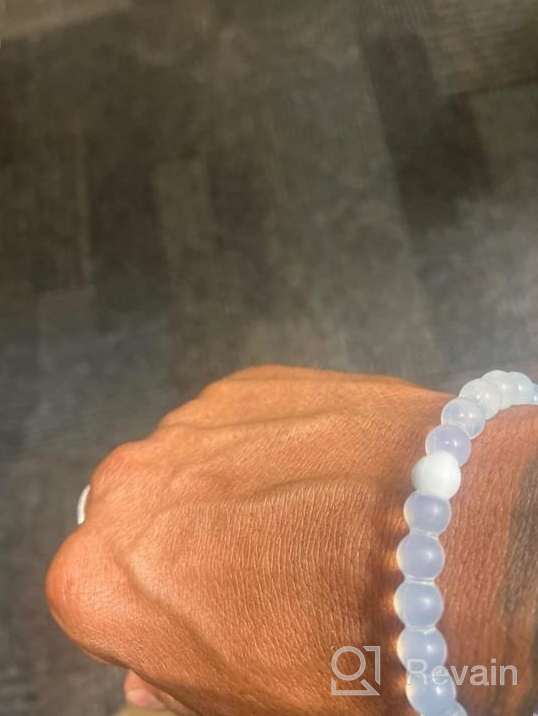 img 1 attached to Experience Comfortable Style With Lokai Classic Beaded Bracelet For Women & Men - A Fashionable Silicone Jewelry That Slides-On Perfectly review by Pamela Jackson