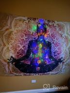 img 1 attached to Colorful Mandala Chakra Tapestry For Yoga & Meditation - Indian Wall Hanging Decoration For Studio Room With 7 Chakras review by Turbo Jiles