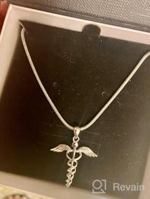 img 5 attached to 🩺 ACJNA Sterling Silver Caduceus Pendant Necklace – Ideal Nurse, Doctor, and Nursing Graduation Gifts