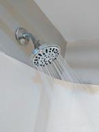 img 1 attached to AquaDance High Pressure 6-Setting 4" Shower Head: Anti-Clog Jets, Tool-Free Install, USA Certified - Top U.S. Brand review by Steven Jackson