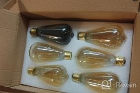 img 5 attached to Decorate Your Home With Warm And Dimmable Edison Light Bulbs - Pack Of 12 Clear 60W Incandescent Bulbs With E26/E27 Base