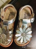 img 1 attached to Sparkle Up Her Summer: Stylish Glitter Flower Open-Toe Sandals For Little Girls review by Justin Yay