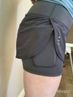 img 1 attached to Women'S 2-In-1 Running Shorts With Phone Pocket For Workout, Gym & Yoga review by Tracy Madison