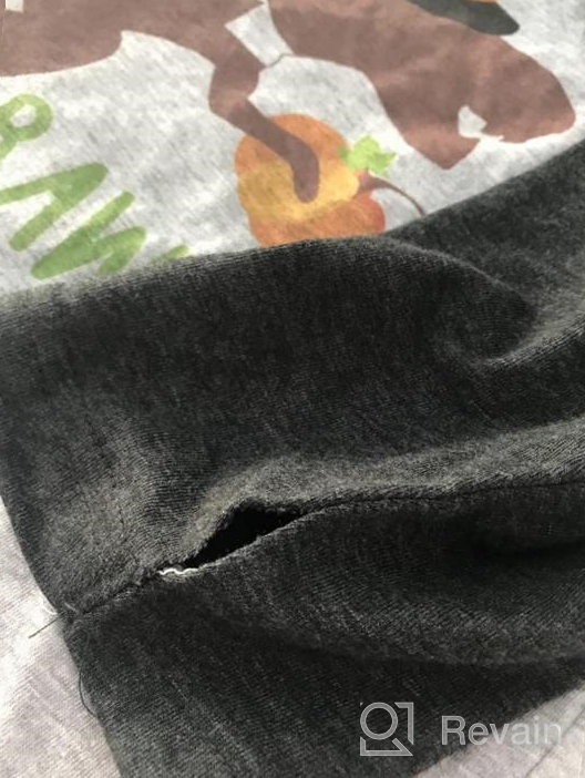 img 1 attached to Kids Dinosaur Thanksgiving Grey Raglan by 7 Ate 9 Apparel review by Chris Tisdale