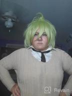 img 1 attached to Men'S Short Natural Wavy Cosplay Wig In Light Green With Wig Cap - Perfect For Anime, Halloween, And Party Dress Up - High-Quality Synthetic Fiber Pastel Wavy Wig - Peluca Verde Claro review by Jenna Davis