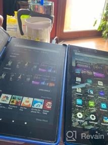 img 5 attached to Защитная пленка против синего света ZOEGAA для планшета Amazon Fire HD 10 с экраном 10,1 дюйма (7-го / 9-го поколения, выпущенных в 2017 и 2019 годах) и Fire HD 10 Kids Edition (не подходит для 11-го поколения, выпущенного в 2021 году), пленка из ПЭТ.