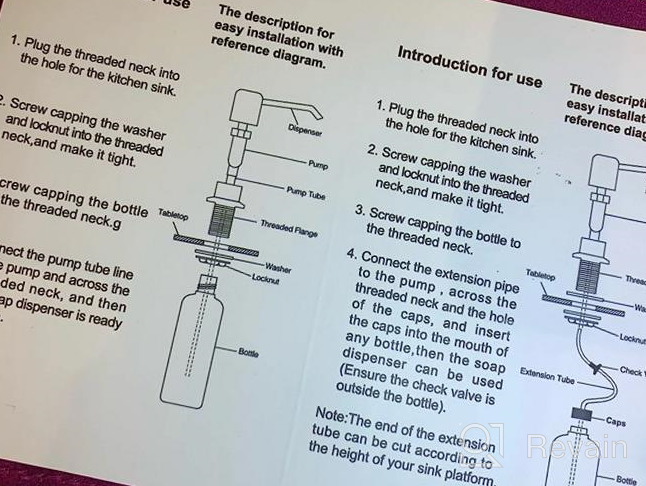 img 1 attached to Upgrade Your Kitchen With Keonjinn Dish Soap Dispenser And Extension Tube Kit – Perfect For Dish Soap Or Hand Soap review by Lori Aguirre