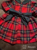 img 1 attached to Toddler Baby Girl Plaid Dress Cute Christmas Party Dress For Girls review by David West
