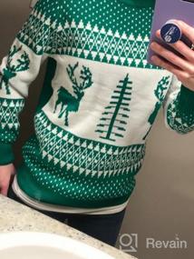 img 4 attached to Women'S Ugly Christmas Sweater Reindeer Xmas Tree Knit Long Sleeve Pullover Tops YEXIPO