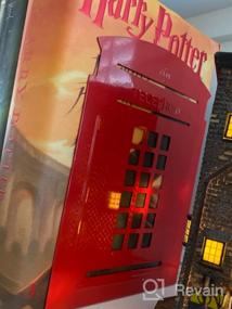 img 6 attached to Сверхмощные держатели для книг для полок - телефонная будка London-Red (2 пары / 4 шт.) 7,8 X 5,5 X 3,9 дюйма