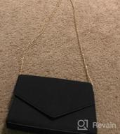 img 1 attached to Chic And Versatile: HOXIS Faux Leather Envelope Clutch Shoulder Bag For Women review by Dean Wildfang