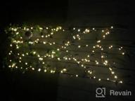 img 1 attached to BHCLIGHT Solar String Lights Outdoor, 8 Modes Waterproof Fairy Lights For Christmas Party Holiday - Blue (Upgraded Super Durable) review by Joseph Quintana