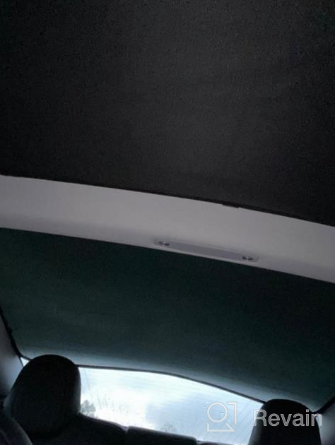 img 1 attached to Protect Your Tesla Model 3 With Jaronx Glass Roof Sunshade And UV/Heat Insulation Film Set - Ultimate Sunroof Protection! review by Jamel Ochoa