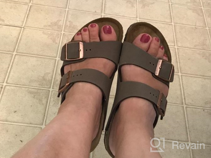 img 1 attached to 👞 Birkenstock Arizona Almond Birko Flor Boys' Shoes and Sandals - Size 12-12.5 review by Billy Reeves