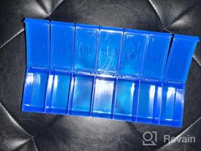 img 6 attached to Barhon Large Capacity Weekly Pill Organizer Box With 7 Day Compartments For Vitamins, Medicine, Supplements And Fish Oil