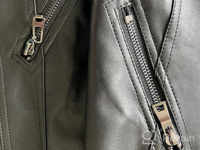 img 1 attached to Stylish LOKTARC Boys Girls Spring Motorcycle Faux Leather Jackets: Oblique Zipper Chic review by Yoganand Stradley