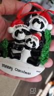 img 1 attached to Polyresin Panda Bear Family Ornament - Personalized Family Of 4 Christmas Ornaments - Unique And Durable Family Décor For 2022 - Ideal Gifts For Mom, Dad, Kids, Grandma, And Grandpa review by Jennifer Rosell