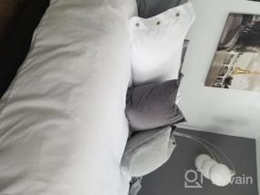 img 5 attached to Modern Style Queen White Duvet Cover Set - 90X90 Soft Bedding With Convenient Zipper And Ties - 3 Pieces For Ultimate Comfort - Ideal For Men And Women