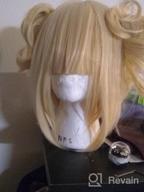 img 1 attached to Blonde Bun Anime Cosplay Wig For Halloween Costume Heroes - Linfairy Wig review by Luis Shreibman
