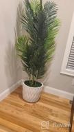 img 1 attached to Bring The Outdoors In: Stunning Fopamtri 5-Ft Artificial Areca Palm Trees For Home & Office review by Brenda Black
