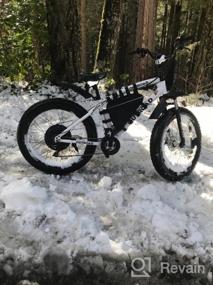 img 5 attached to TANCHEN 26-дюймовый снежный велосипед, переднее заднее крыло, велосипедное крыло для толстых шин, горный велосипед