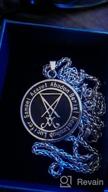 img 1 attached to Satanic Symbol Pendant - PJ Jewelry Lucifer Sigil Necklace, Stainless Steel Seal with Free 20" Chain review by Brian Quenzer