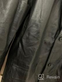 img 7 attached to Men'S Lambskin Leather Blazer - Premium Sport Coats & Blazers For Men
