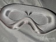 img 1 attached to Get A Restful Sleep Anywhere With BeeVines Molded Night Eye Sleep Mask - 2 Pack Set For Men & Women In Black & Metallic Grey With Adjustable Strap And 3D Contoured Design Perfect For Travel And Yoga review by Mark Williams