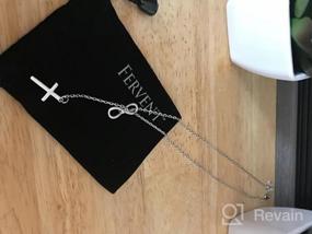 img 7 attached to 🔗 Eternal Series: Premium Rhodium Silver Plated Infinity Pendant Necklace with Cross - Christian Heirloom - Ideal Christmas Gift