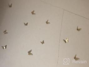 img 6 attached to 36 шт. Серебряные 3D съемные бабочки наклейки на стены наклейки для спальни гостиная детская комната украшения на день рождения