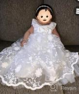 img 1 attached to Formal Occasion Dresses For Toddler Girls: Glamulice Baptism Christening Flower Dress review by Greg Usry
