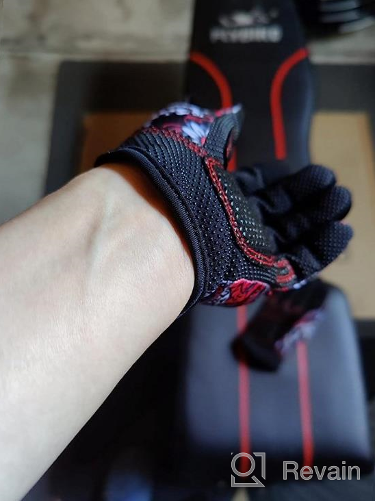 img 1 attached to Weight Lifting Gloves For Women & Men - ZEROFIRE Workout Glove With Full Palm Protection & Extra Grip For Gym, Fitness, Exercise, Training And Cycling. review by Paul Tucker