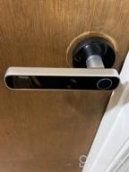 img 1 attached to 🔒 HARFO L1 Series Biometric Keyless Door Lock, Fingerprint Electric Entry Handle, Ideal for Home & Office - Aged Bronze review by Philip Anderson