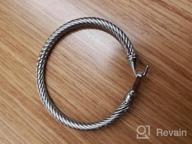 img 1 attached to 💎 Dorriss Buckle Bangle Cable Wire Bracelets - Fashionable Jewelry Gifts for Women, Best Friends, and Sisters review by Shannon Williams