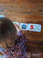 img 1 attached to Wooden Alphabet Flash Cards And Puzzle Set With Animal Counting Blocks And Sight Words Match Game - Perfect For Toddler Learning And Montessori Education - 3+ Years - 36 Cards And 37 Blocks Included review by Claudia Davis
