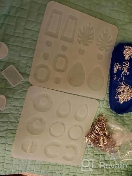 img 1 attached to Complete Resin Jewelry Making Kit With 187 Pieces - Includes Earring & Pendant Molds, Hooks, Rings And Keychains - Perfect For DIY Resin Jewelry Projects review by Lisa Carter