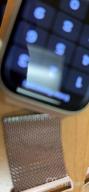 img 1 attached to Stainless Steel Mesh Loop Magnetic Clasp Replacement IWatch Band Compatible With Apple Watch Series Ultra SE 8 7 6 5 4 3 2 1, 38Mm-44Mm, Space Grey For Men And Women By OULUOQI review by Dave Goodman