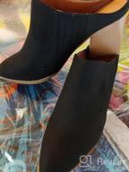 img 1 attached to Pointed Toe Western Mules With Backless Design, Stacked Chunky Heels, And Slip-On Comfort - Women'S Booties review by Kelli Grossi