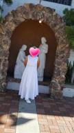 img 1 attached to White Cap Sleeved First Holy Communion Dress for Flower Girls - Big Girls review by Jennifer Brown