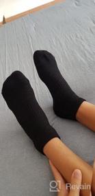 img 5 attached to Bamboo Socks By Sunew - Soft, Cushioned, And Moisture-Wicking Unisex Workout Ankle/Crew Socks In 1/3/6 Pairs