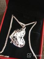 img 1 attached to LADY COLOUR Heart Necklaces: Engraved Crystal Jewelry Gifts for Women in Gift 💖 Box - Ideal for Wife, Girlfriend, Mom, and Daughter on Christmas, Birthday, and Anniversary! review by Sandy Vaughn