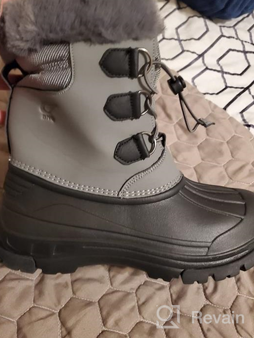 img 1 attached to 👧 Girls' Winter Waterproof Insulated Outdoor Shoes: Ideal for Brave Boys and Adventurous Girls! review by Damon Atonyo