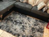 img 1 attached to Stylish And Soft Ophanie Washable Grey Shaggy Rug For Modern Home - Perfect For Bedroom, Living Room, And Nursery Décor review by Mario Madden